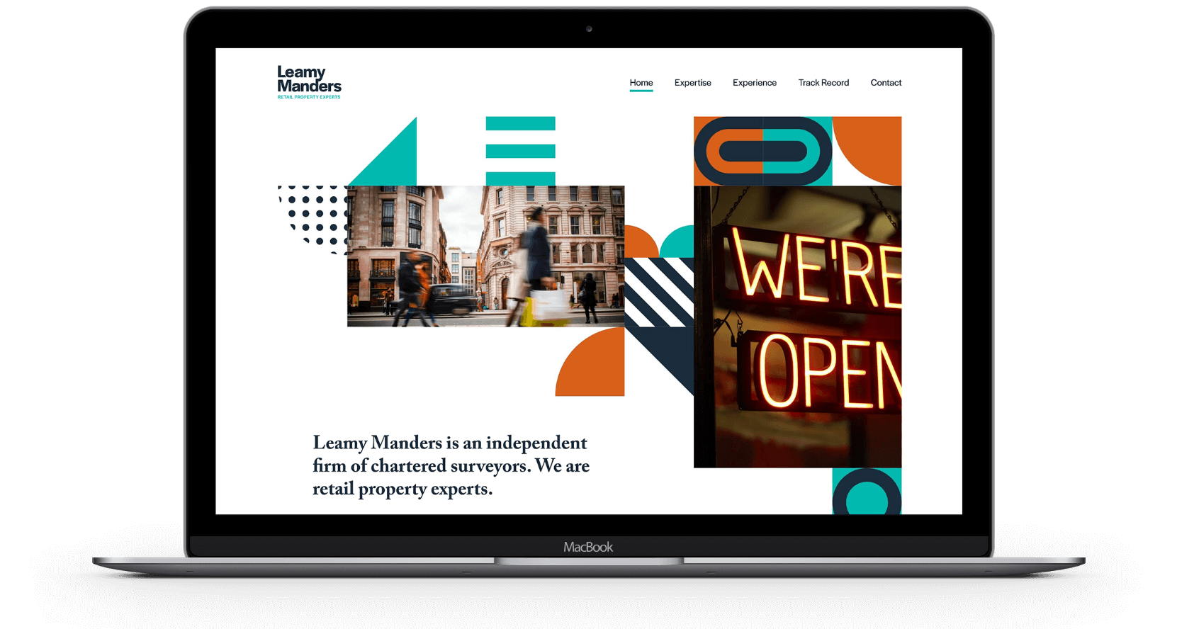 Leamy Manders website homepage